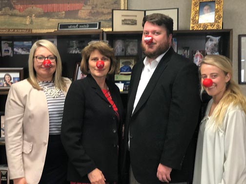 Red Noses in Support of Comic Relief and Walgreens Everyday Heroes